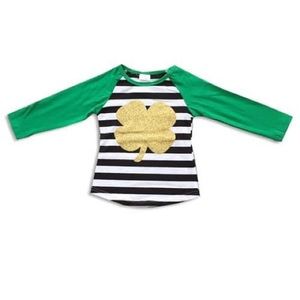 Girls sparkly St. Patrick’s Day top 2t